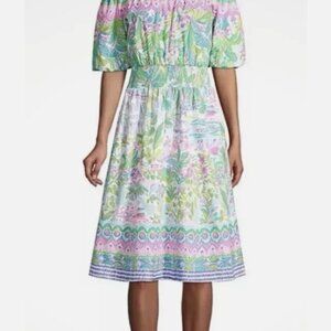 Lilly Pulitzer Camille Off The Shoulder Dress Size L